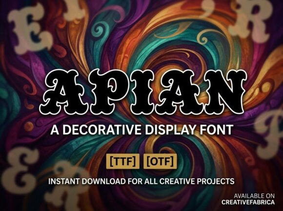 Apian: A Decorative Display Font for Distinctive Creations