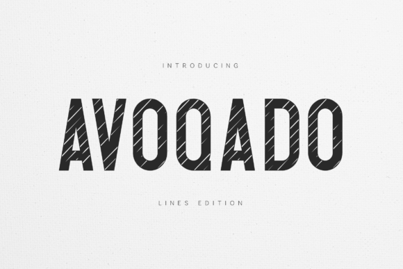 Avoqado: Integrating a Bold Striped Display Font into Your Design Workflow