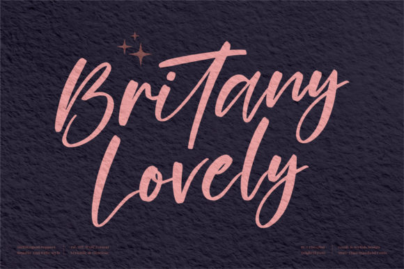 Britany Lovely: A Script Font for Elegant Design