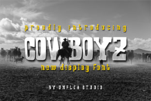 Cowboyz Font: Blending Traditional Mid-West Charm with a Modern Twist for Captivating Designs