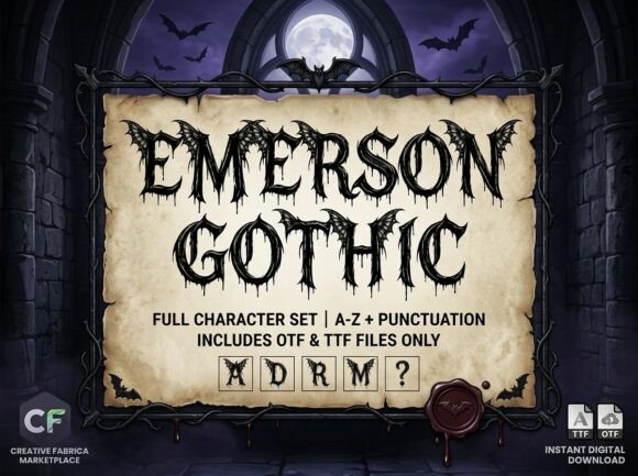 Emerson Gothic Font: A Detailed Evaluation for Dark Design Projects