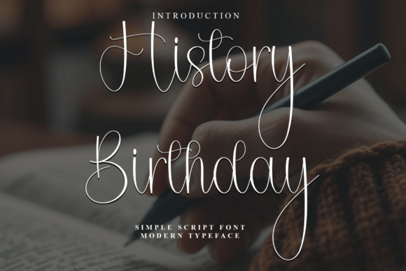 History Birthday: A Festive Typeface for Holiday Magic