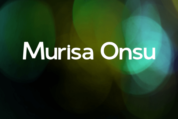 Murisa Onsu: Modern Sans Serif Font for Embroidery