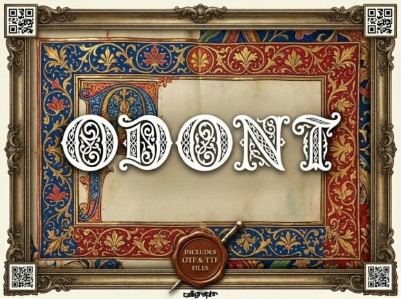 Odont: A Decorative Display Font for Bold Creators
