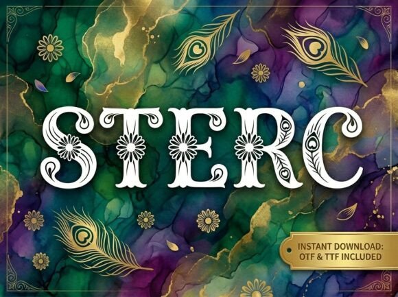 Sterc Font: Evaluating a Decorative Display Typeface for Bold Design Projects