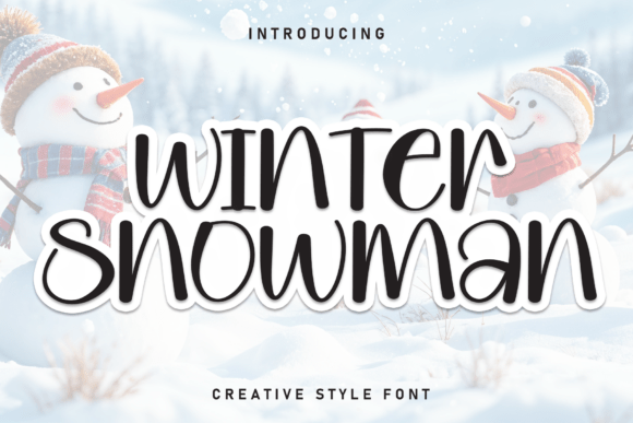 Winter Snowman: The Font That Brings Holiday Magic to Your Designs